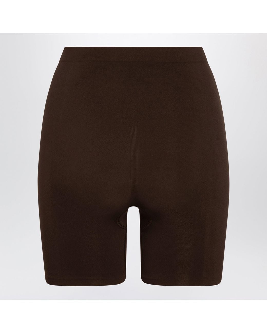 Skims Brown Cocoa Seamless Sculpt Mid-Thigh Shorts