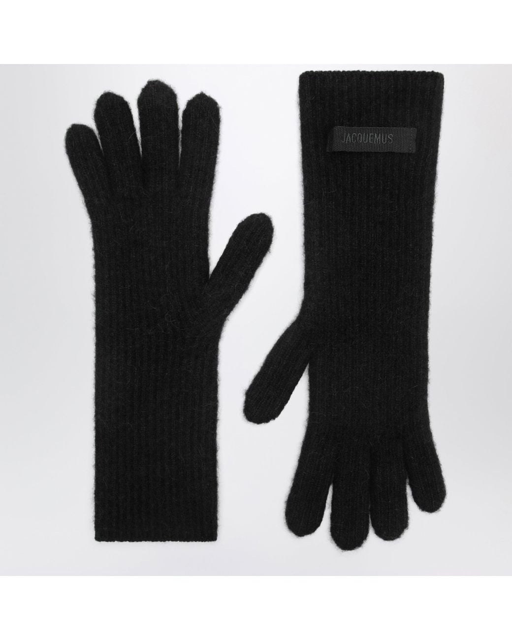 Jacquemus Black Gros Grain Gloves
