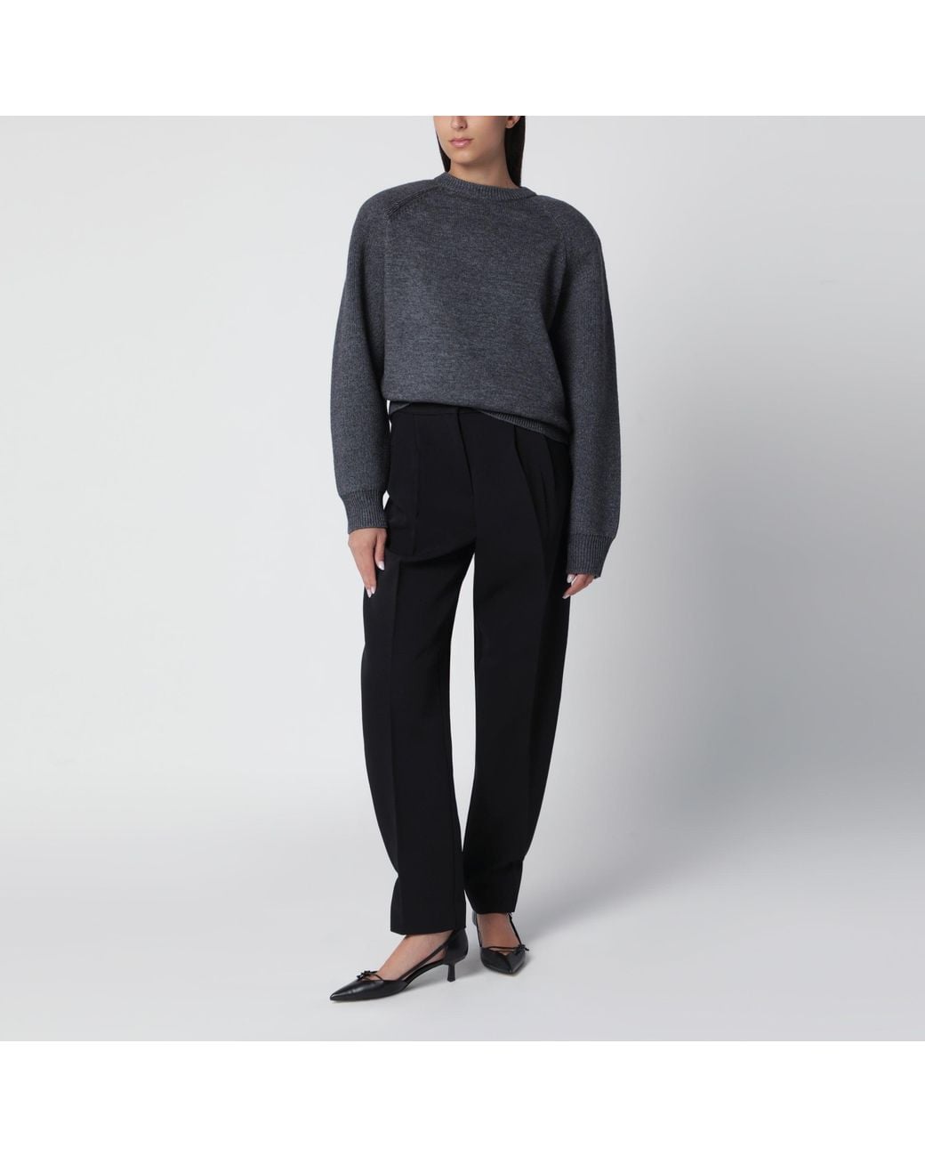 Frankie Shop Gray Dark Sweater