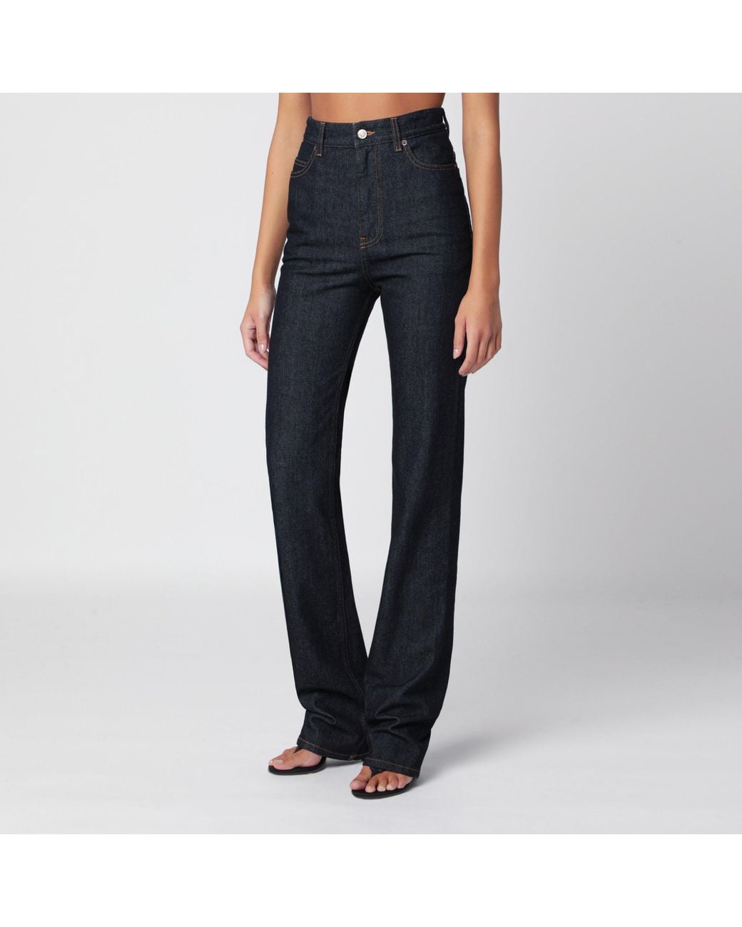 Balenciaga Blue High-Waisted Jeans