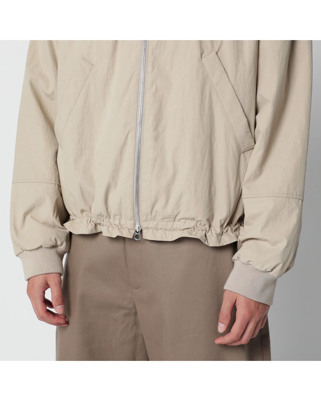 YMC Natural Zip-Up Bomber Jacket for men