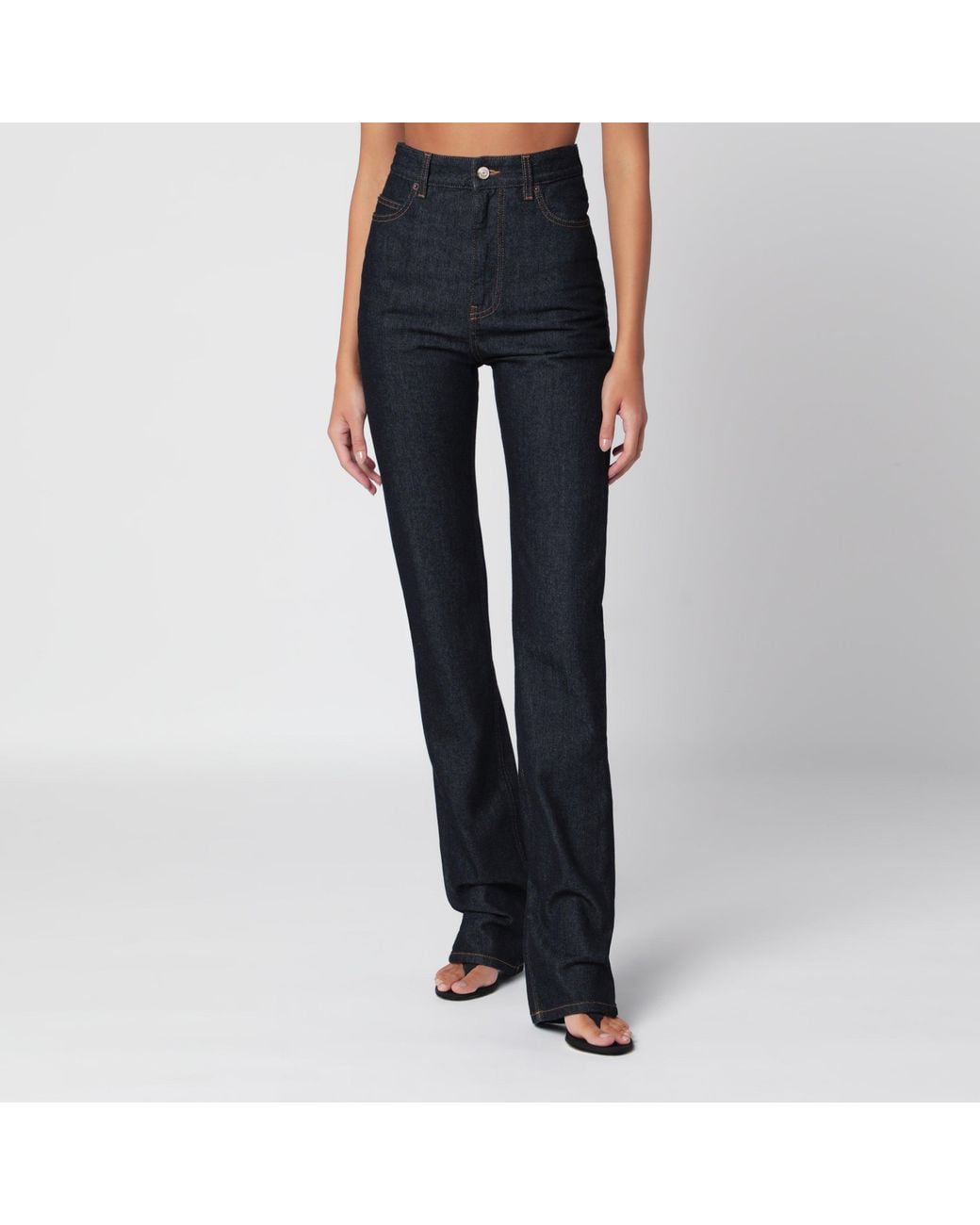 Balenciaga Blue High-Waisted Jeans
