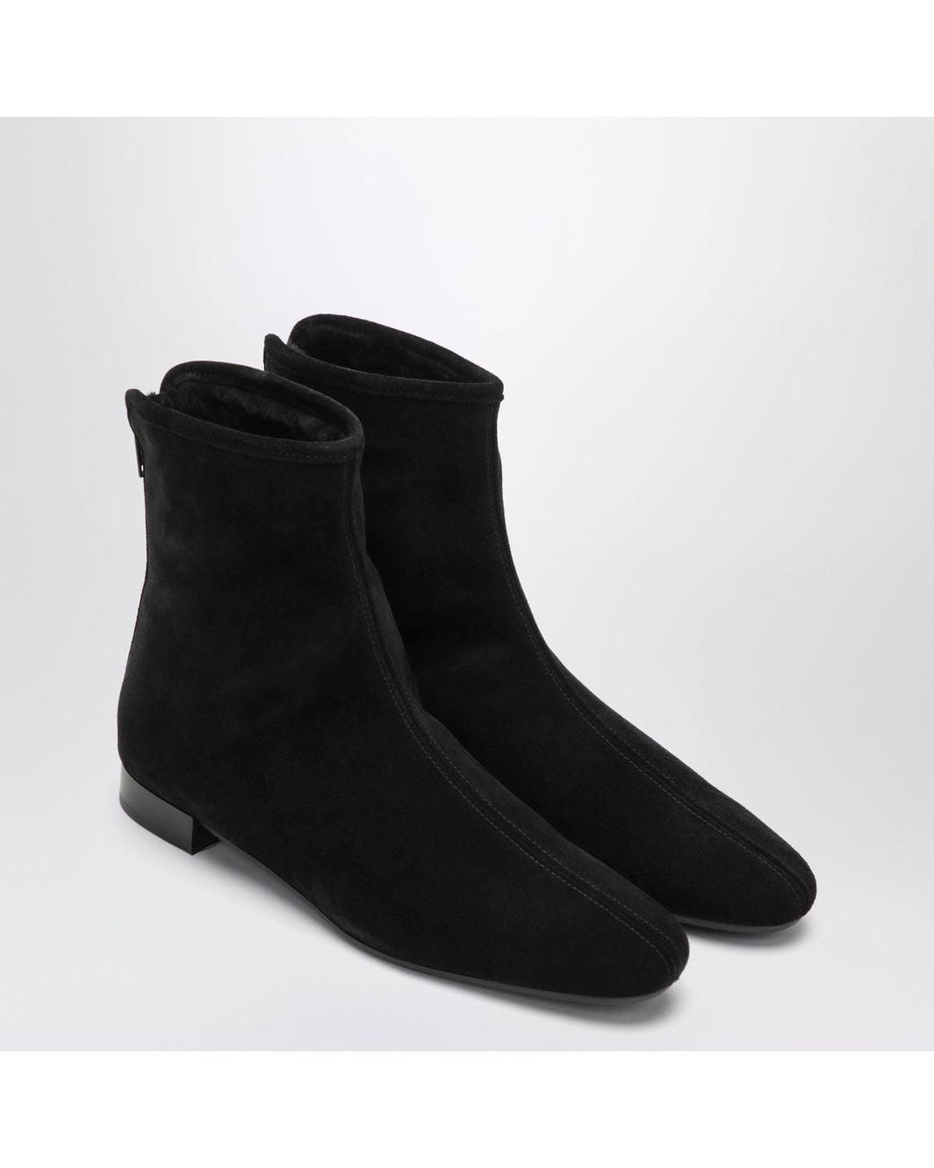 Totême Black Pointed Ankle Boots