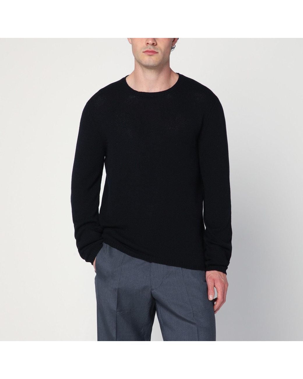 Prada Black Cashmere Sweater for men