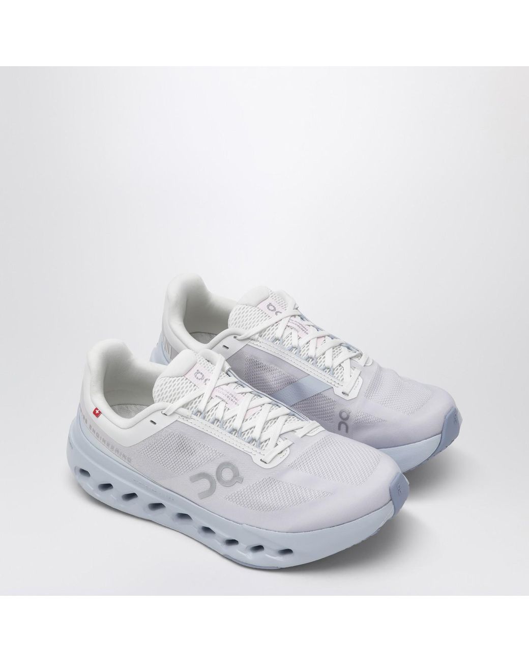 On Shoes White Sneaker Cloudsurfer Next Pey/Heather