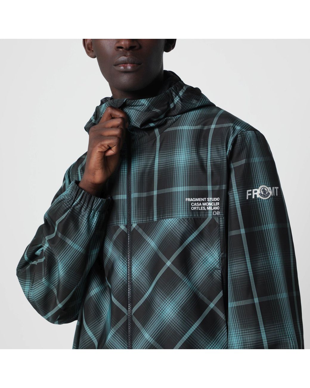 MONCLER X FRGMT Green And Jitsuyō Windbreaker for men