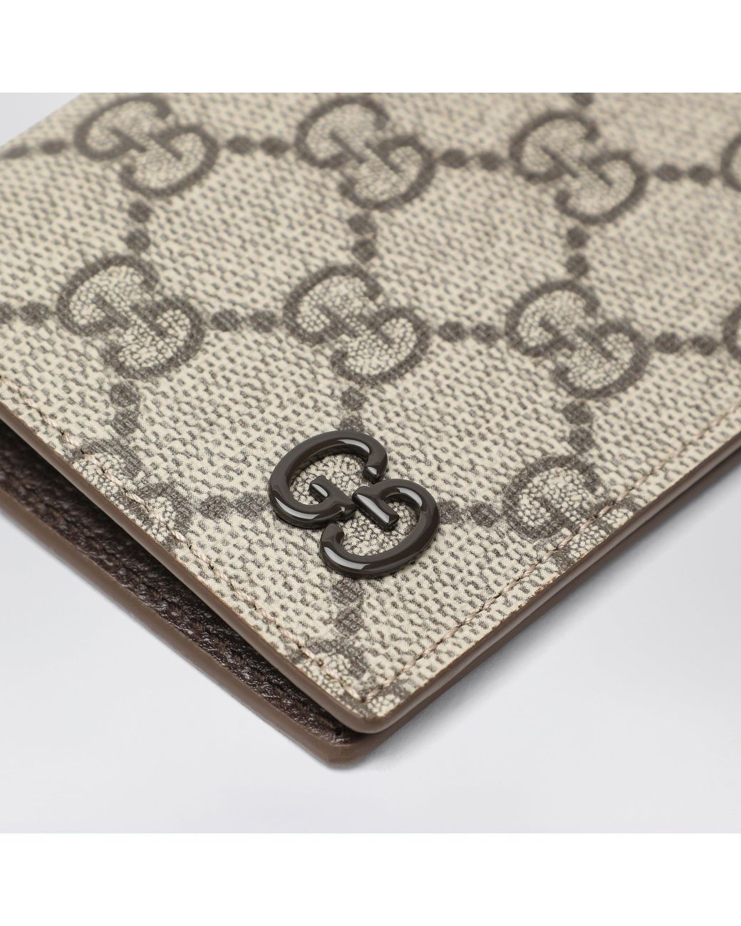Gucci Natural gg Supreme Fabric Wallet In /ebony for men