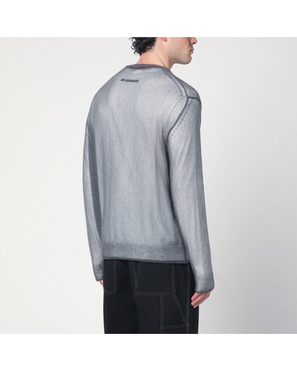 Pull Gris Avec Superpositions Jil Sander pour homme en coloris Gray