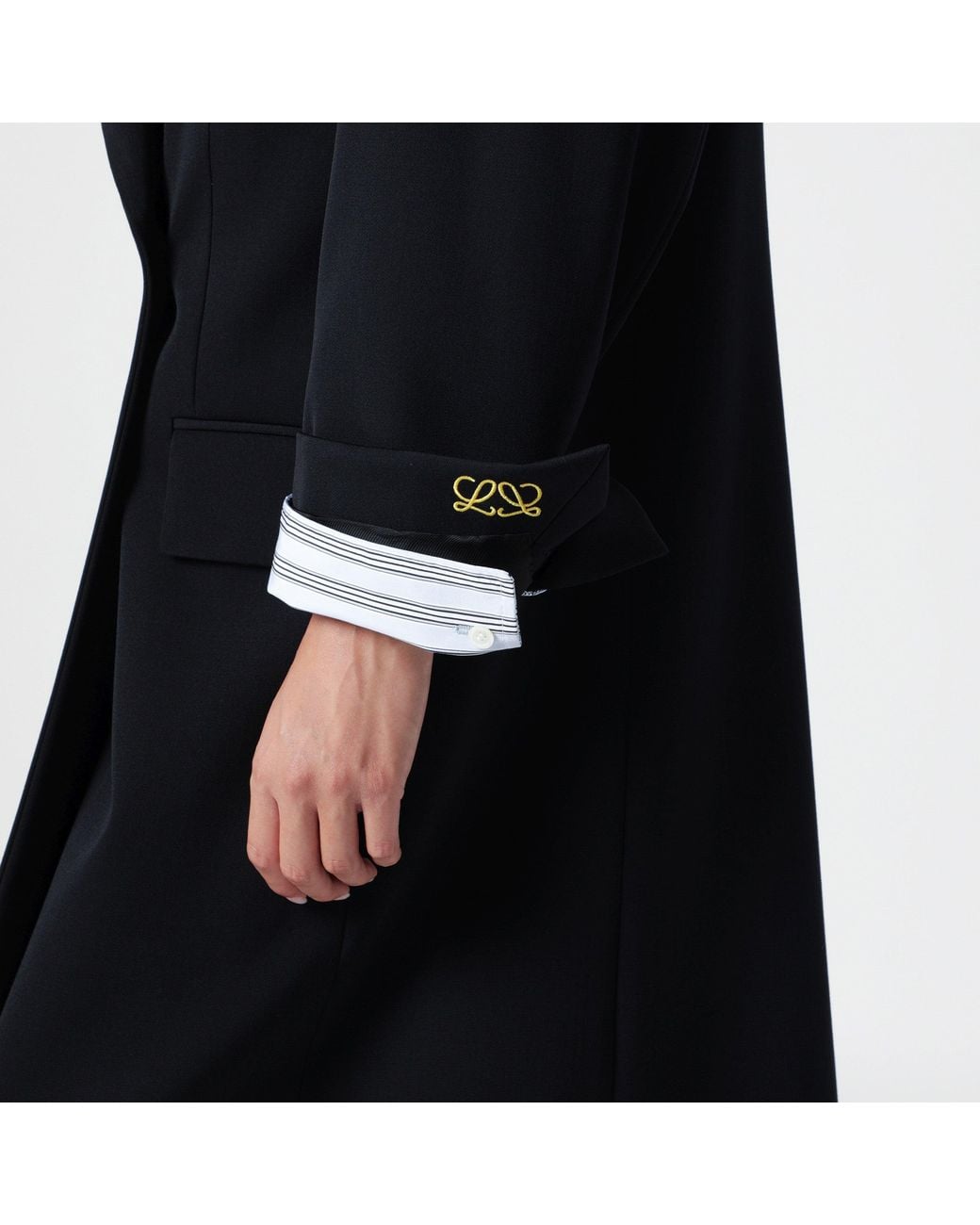 Loewe Black Wool Coat