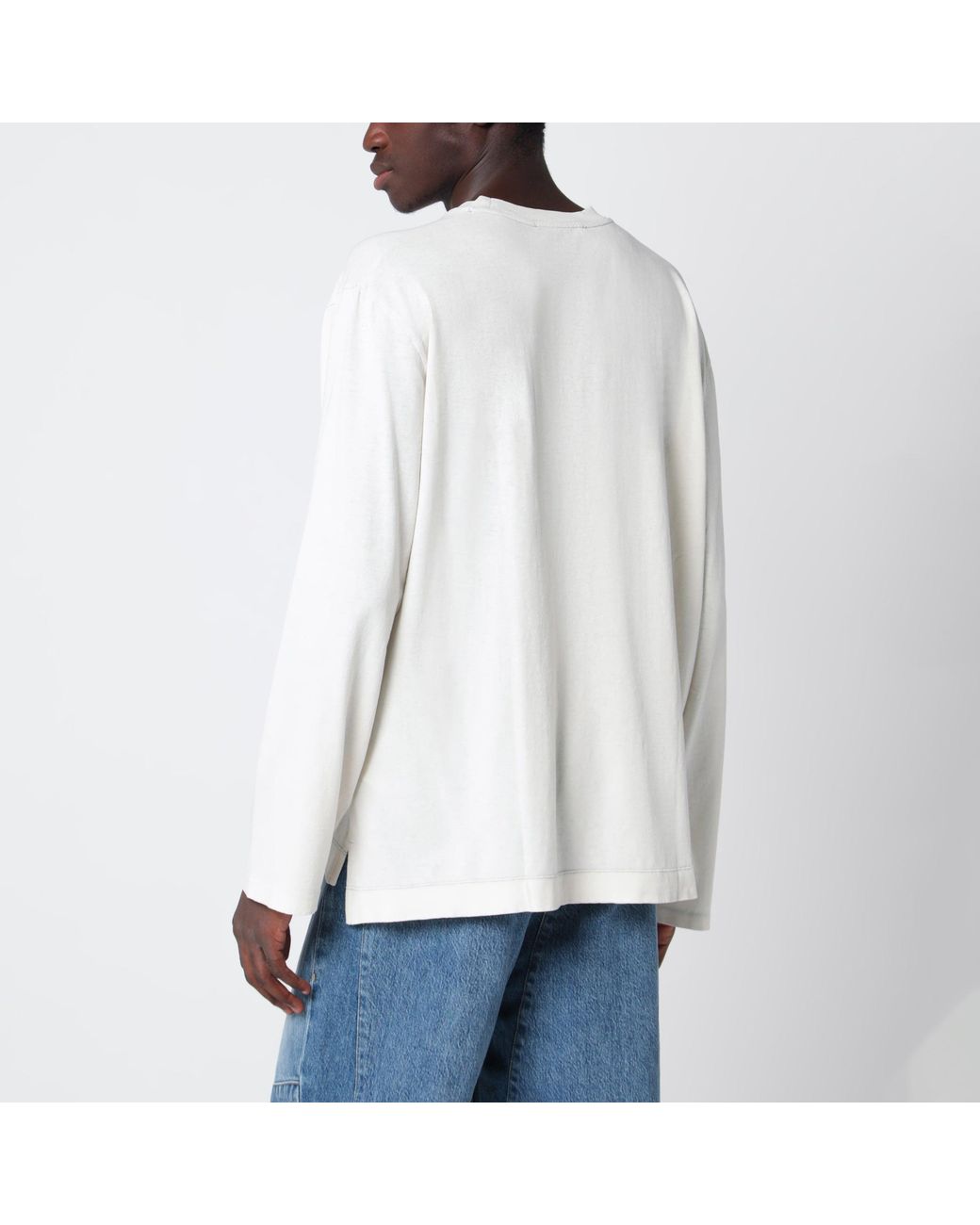 Our Legacy White Box Long-Sleeved Cotton T-Shirt for men