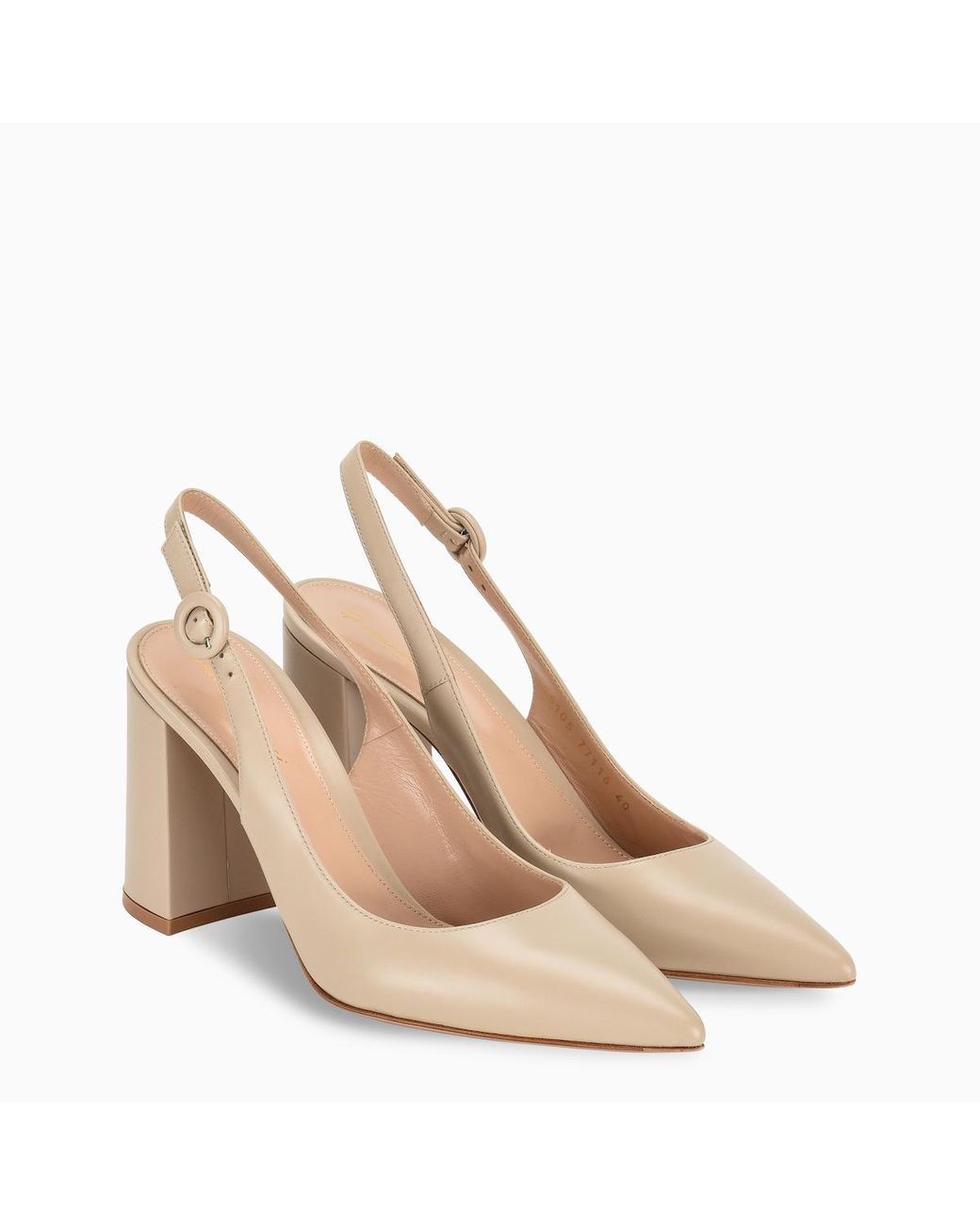 cream slingbacks