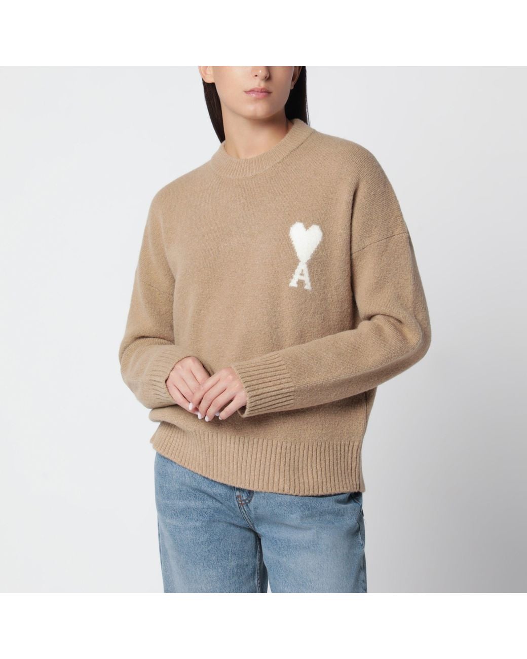 AMI Natural Ami De Coeur Sweater