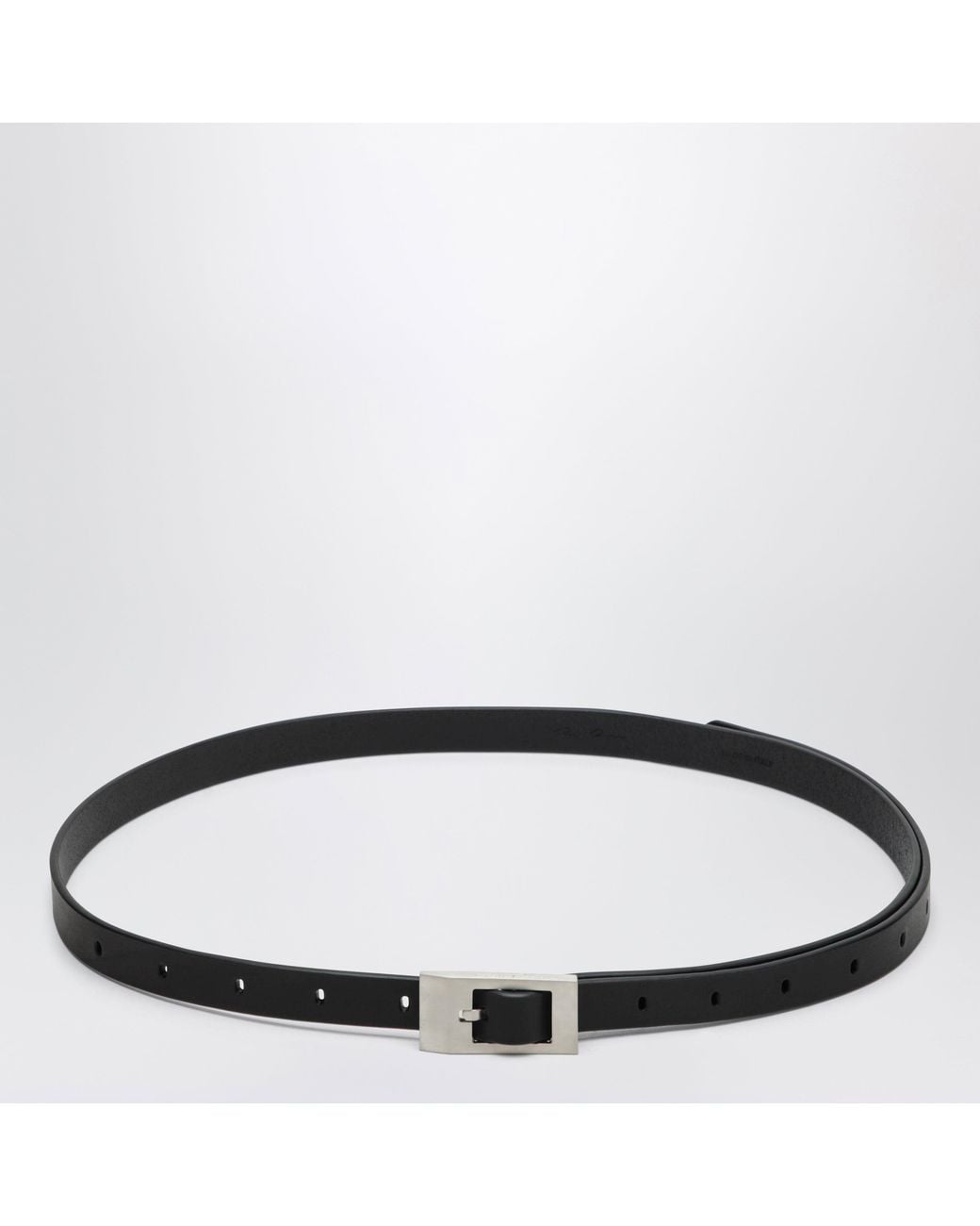 Rick Owens Black Mini Stooges Leather Belt for men