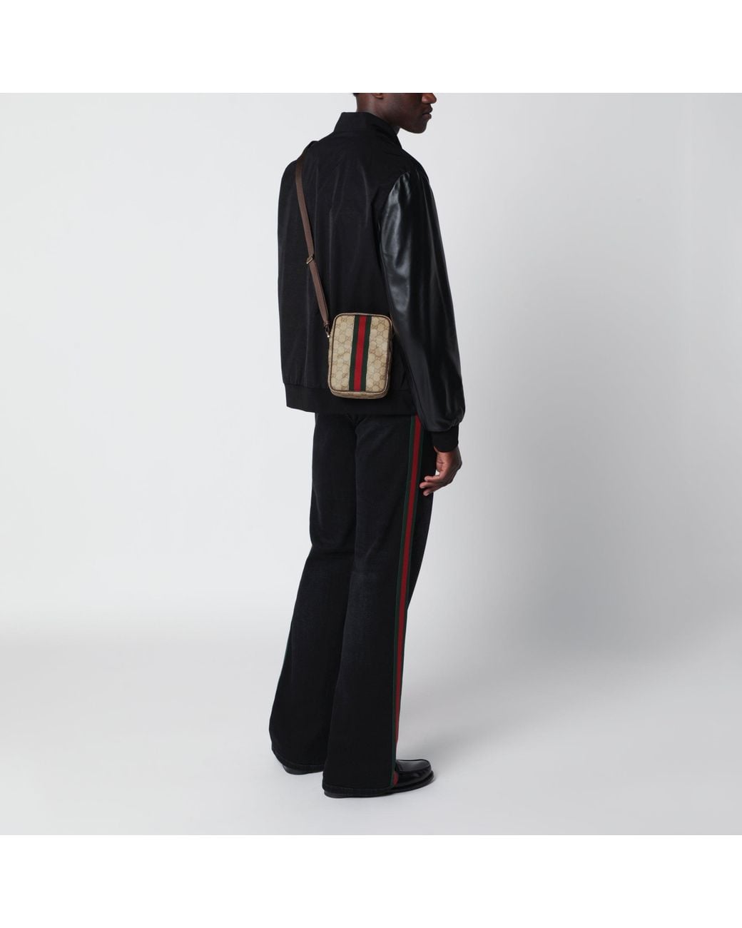 Gucci Natural Mini Gg Bag With Web Stripe for men