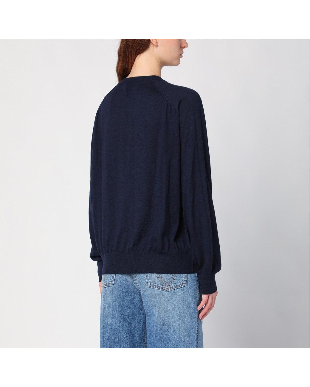 Bottega Veneta Blue Navy Cashmere Cardigan