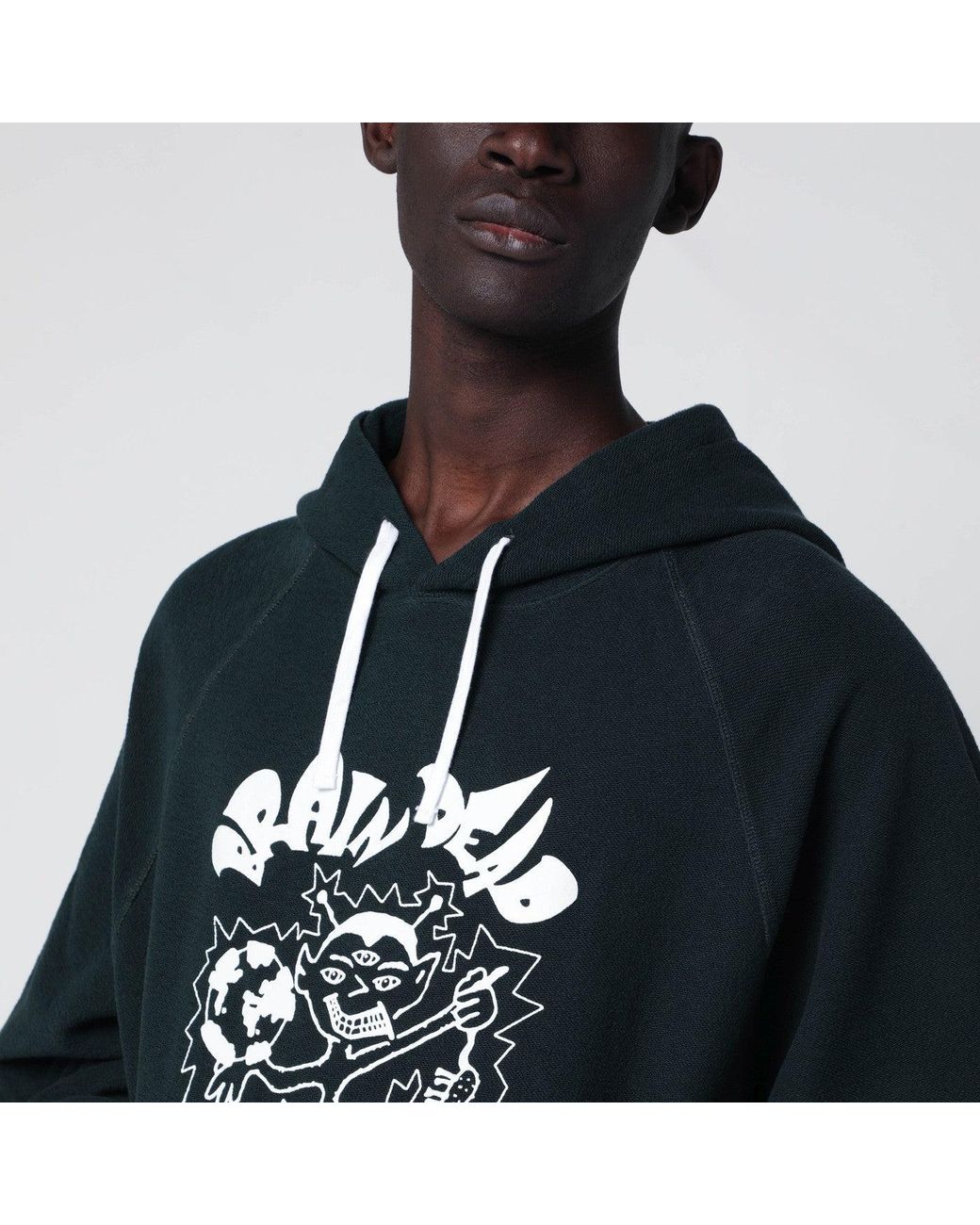 Brain Dead Black Forest Hoodie for men