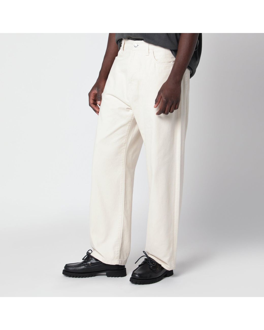 Carhartt White Landon Trousers, Natural for men