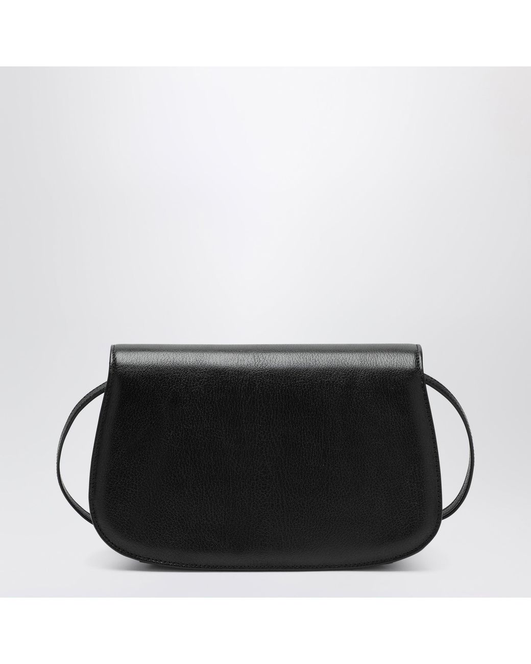 Gucci Black Leather Bag With Bamboo Closure