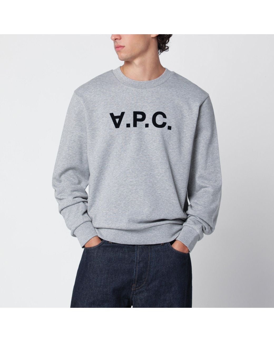 A.P.C. Gray Standard Grand Vpc Cotton Sweatshirt for men
