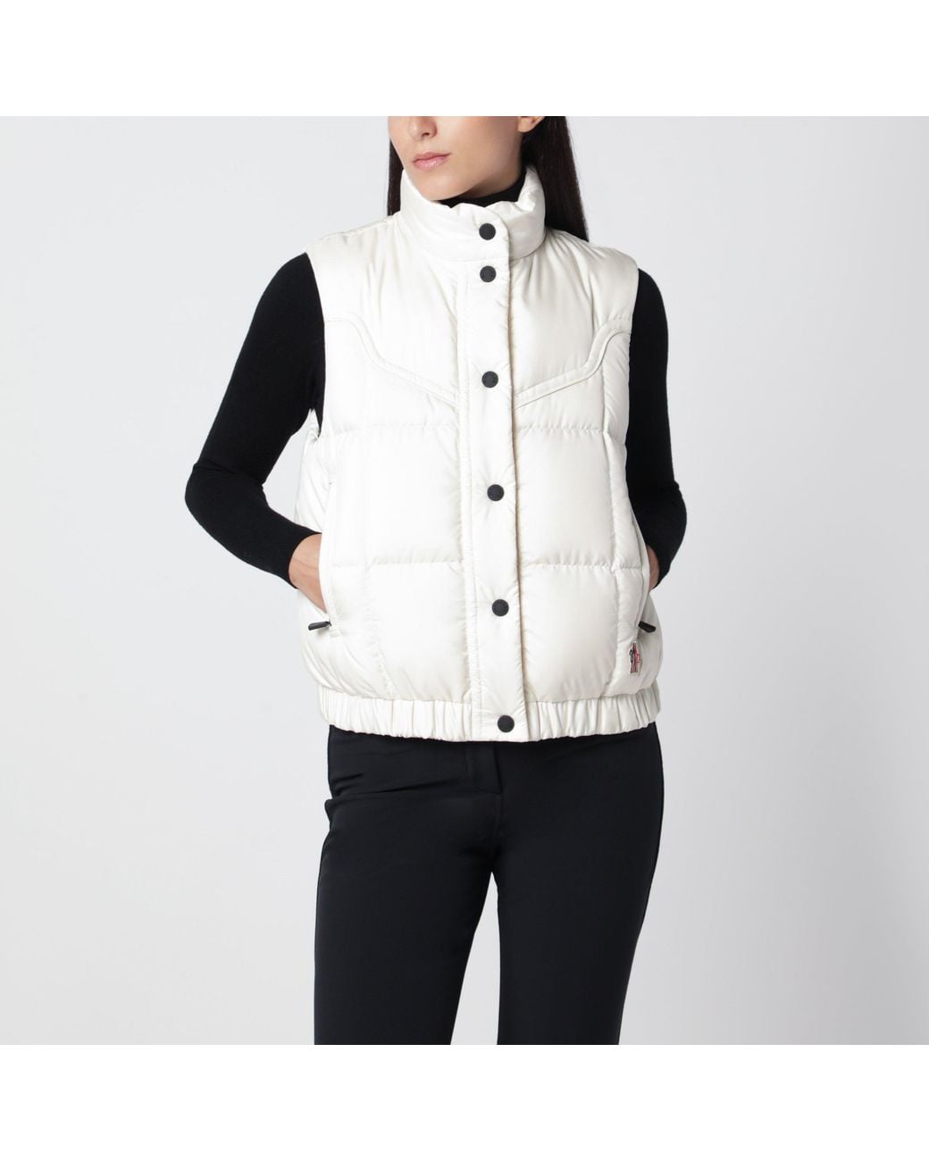 Moncler White Doucy Polyester Vest