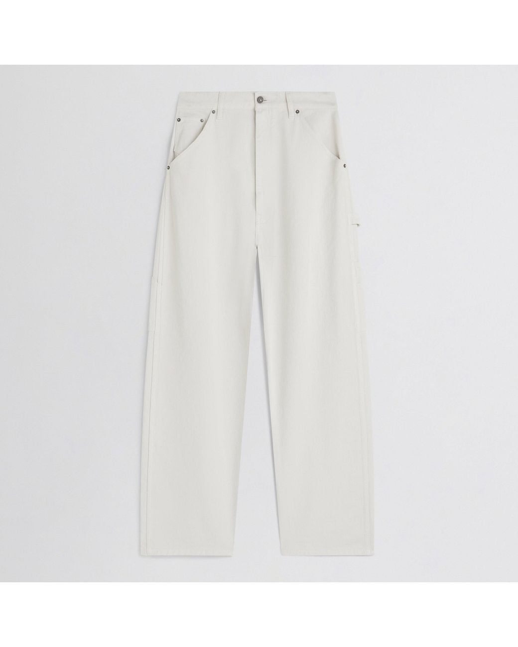 Phoebe Philo White Utility Jeans