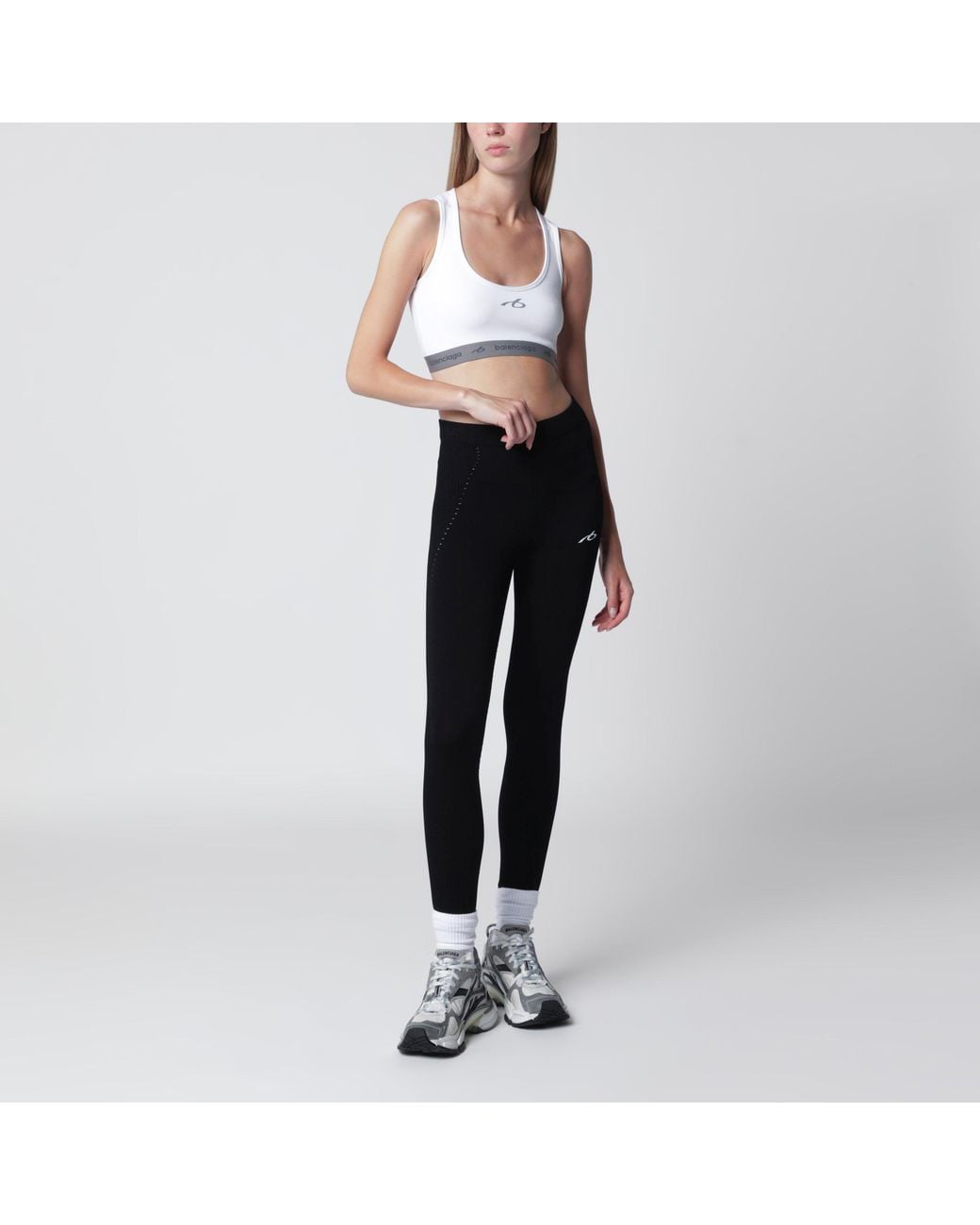 Balenciaga Black Techwear Bra Top
