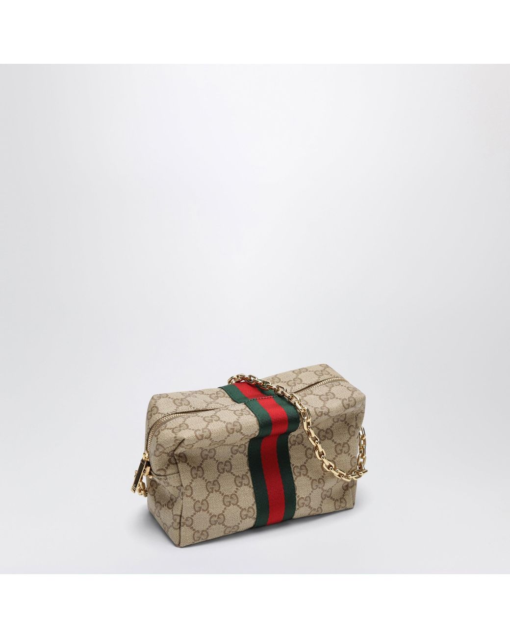 Gucci Natural Mini Camera Bag With Web Stripe