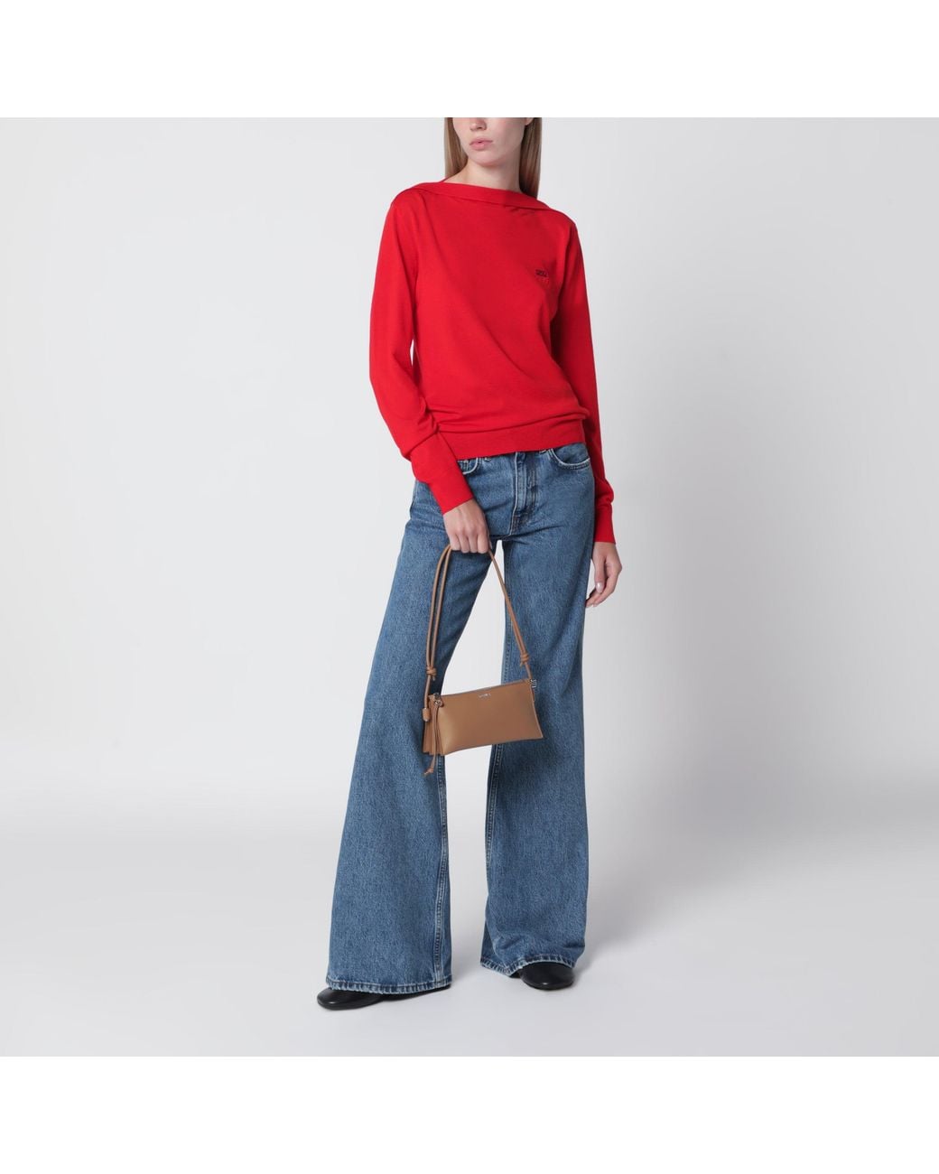 Loewe Red Light Merino Wool Sweater