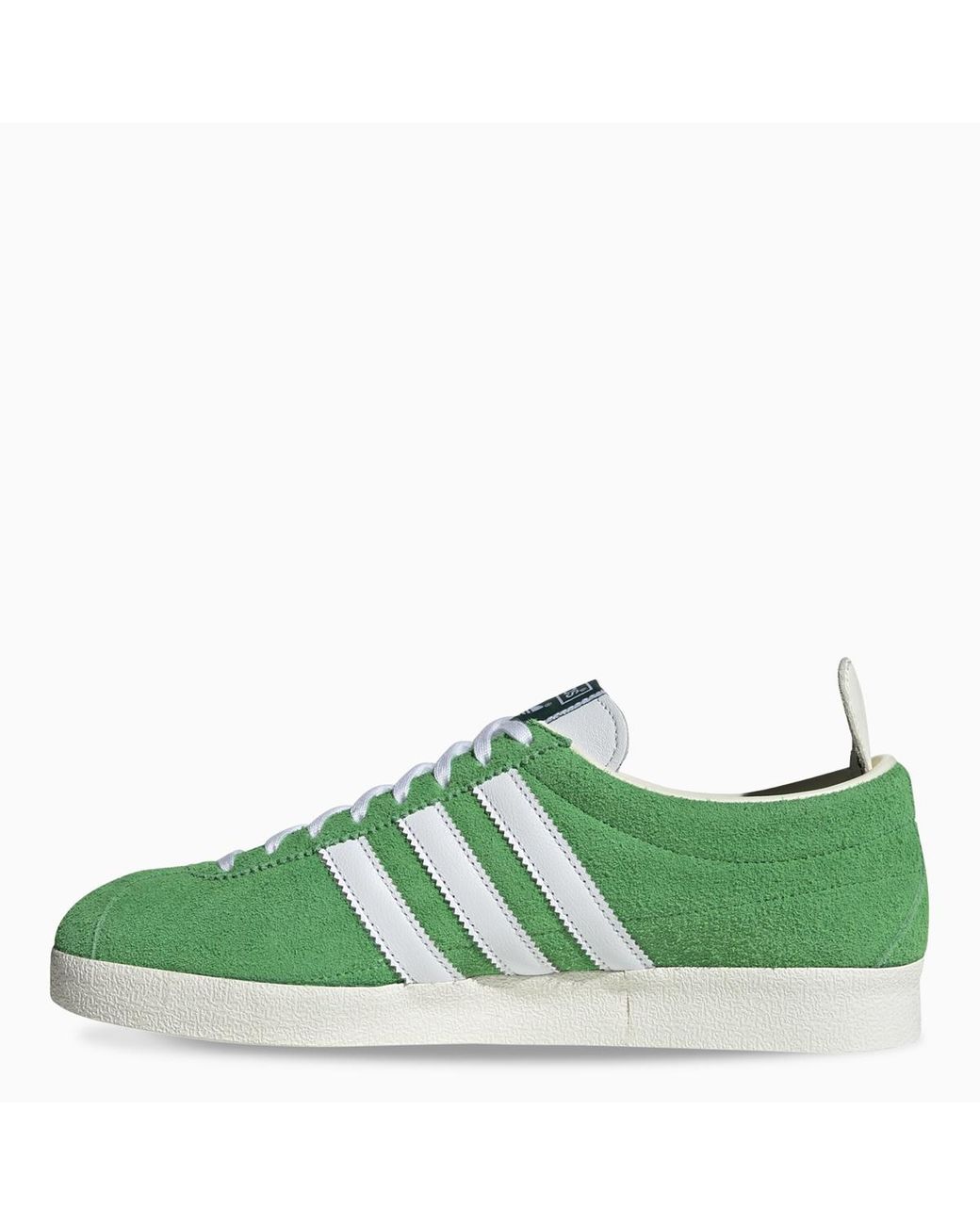 adidas gazelle silver green womens Adidas Men's Gazelle Vintage Leather-Trimmed Textured-Suede Green low top  sneakers