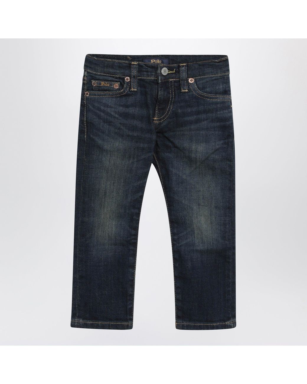 Polo Ralph Lauren Blue Dark Washed-Effect Jeans