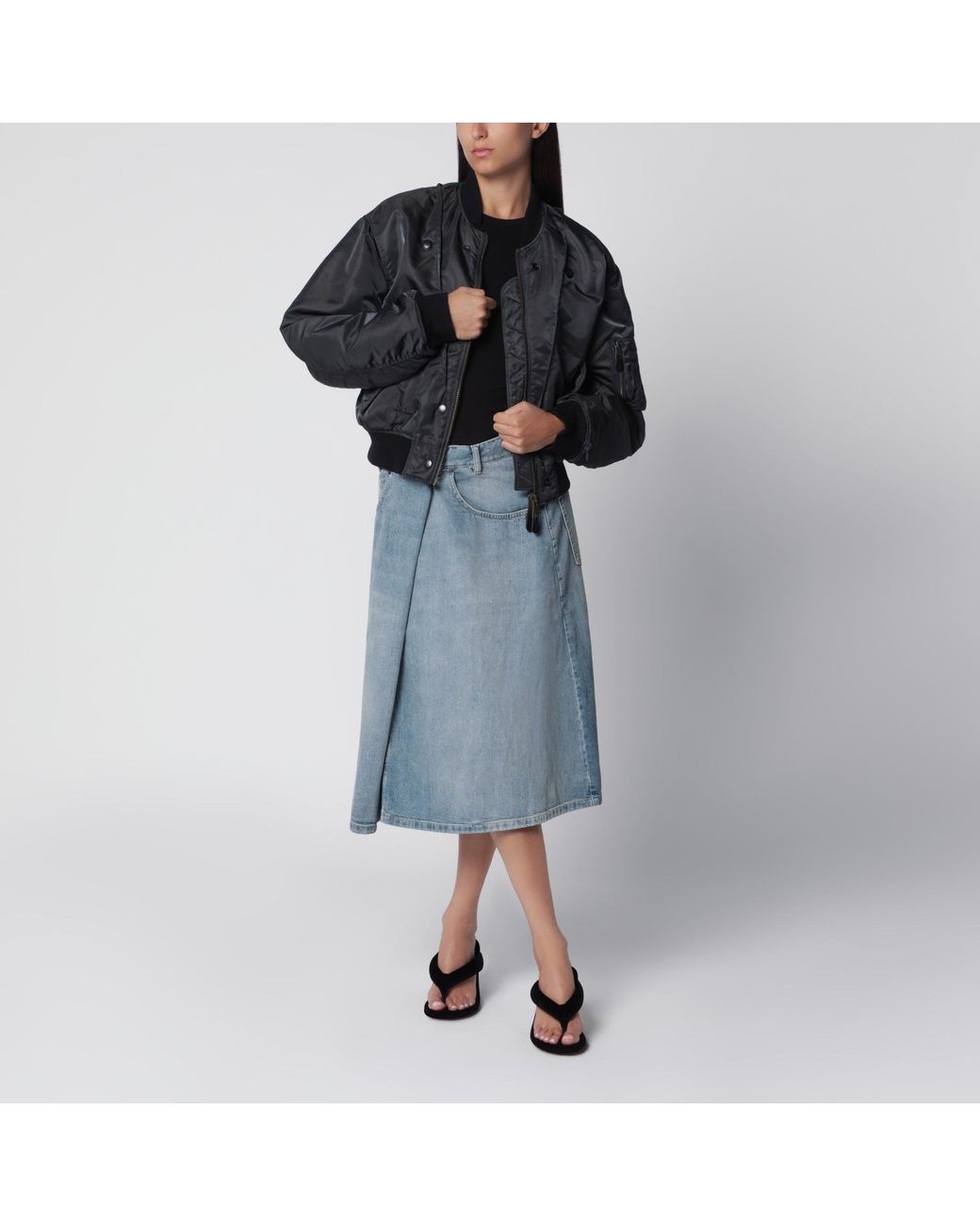 Maison Margiela Black Reversible Dark Ma-1 Jacket