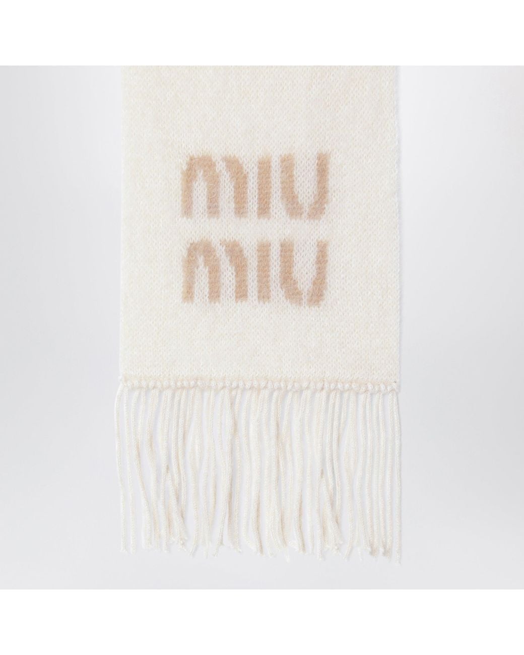 Sciarpa di Miu Miu in White