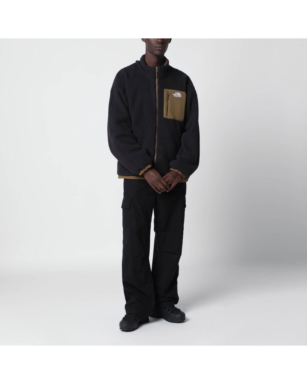 The North Face Brown Yumiori Reversible Fleece Jacket for men