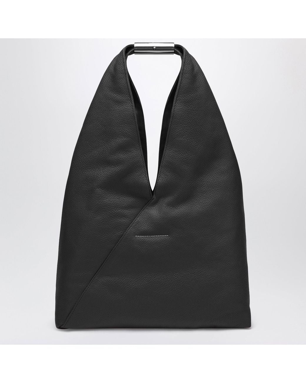 MM6 by Maison Margiela Black Large Japanese Bag With Jewel Handle