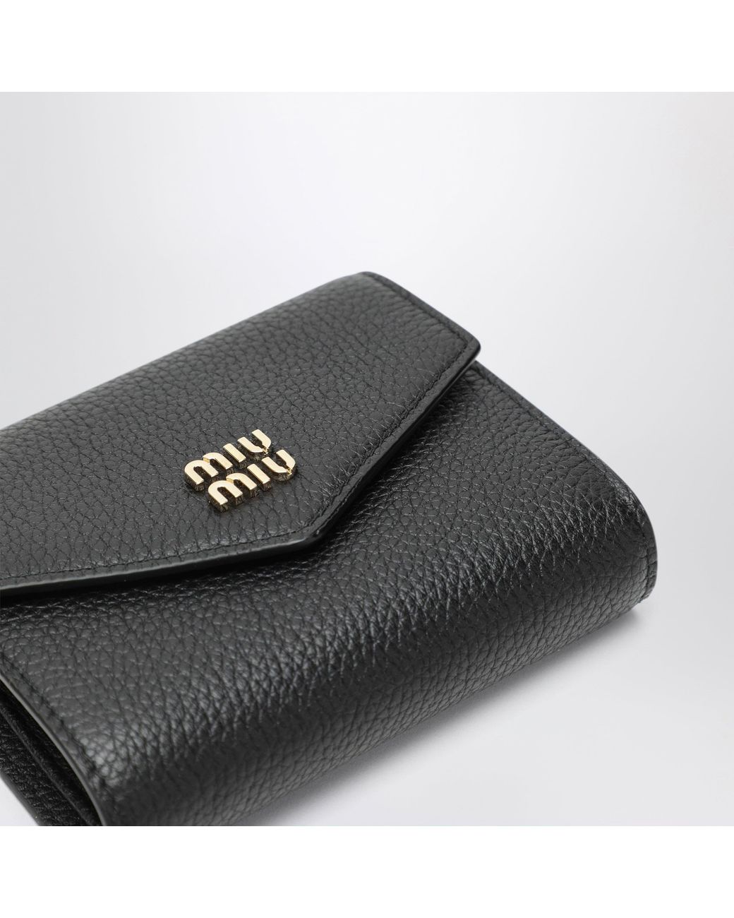 Miu Miu Black Small Calfskin Wallet
