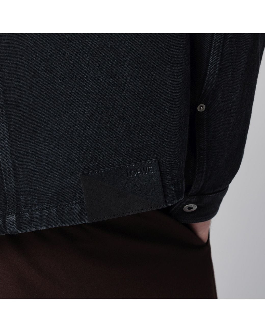 Loewe Black Zip-Up Jacket for men