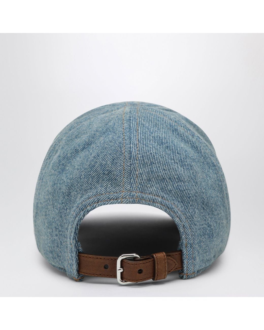 Miu Miu Blue Denim Cap