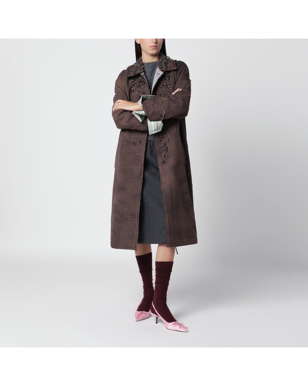 Prada Gray Reversible Overcoat