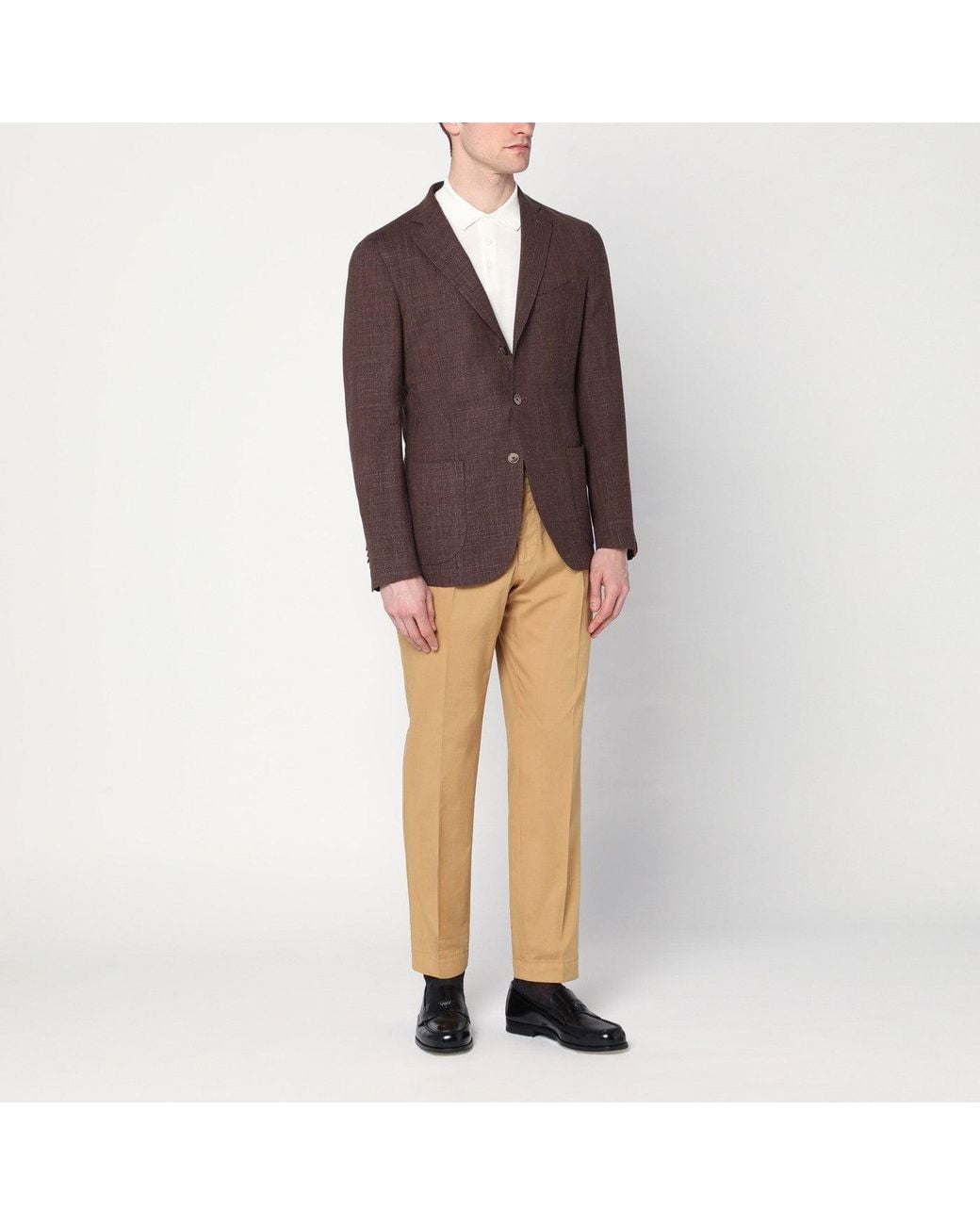 Santaniello Natural Cotton Trousers for men