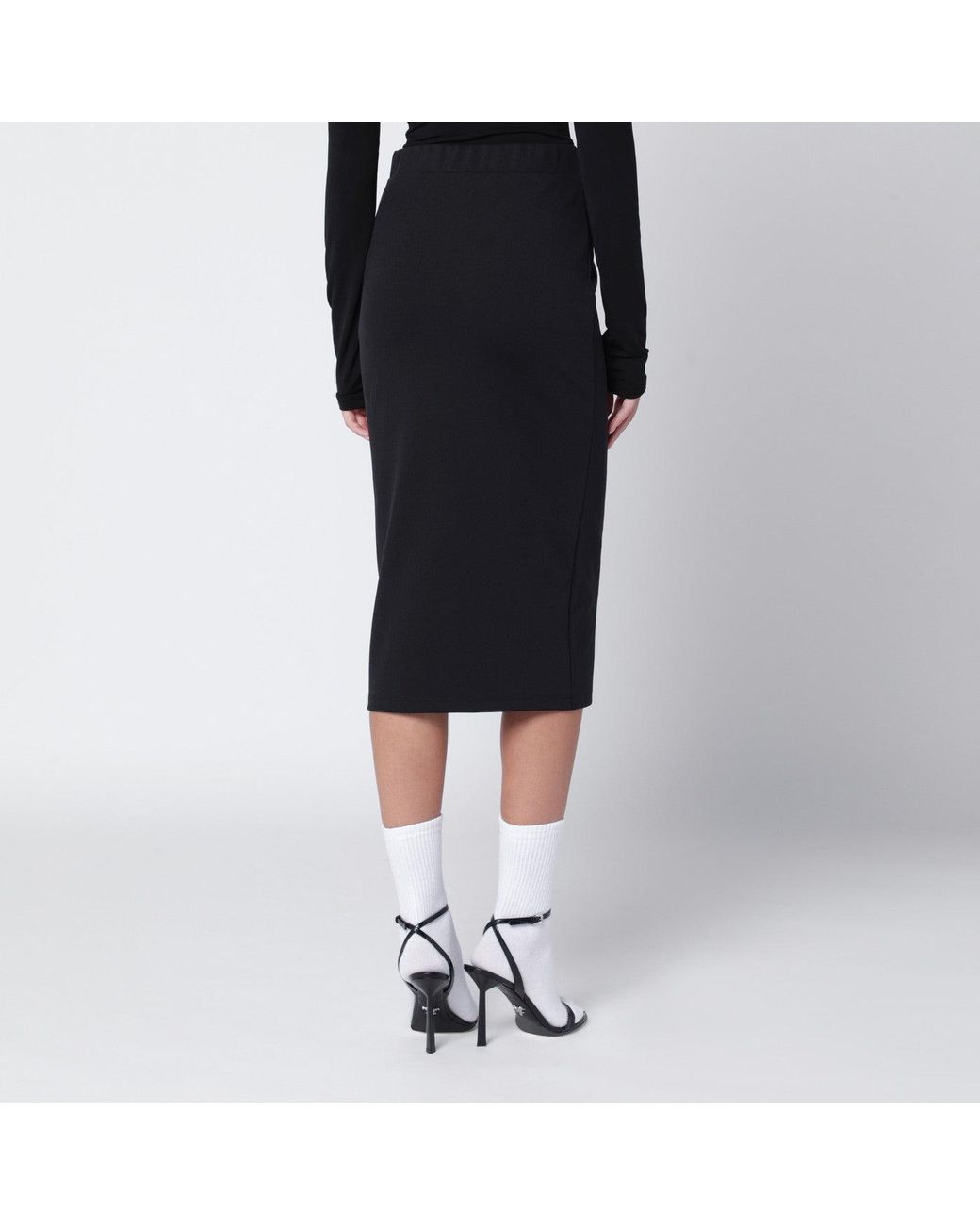 Off-White c/o Virgil Abloh Black Pencil Skirt With Off Logo