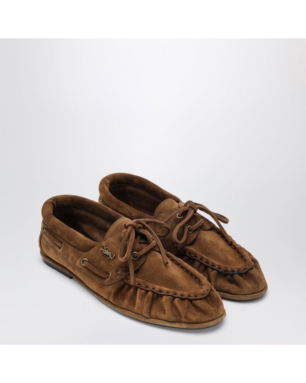 Saint Laurent Brown Le Loafer Lace-Up Loafers