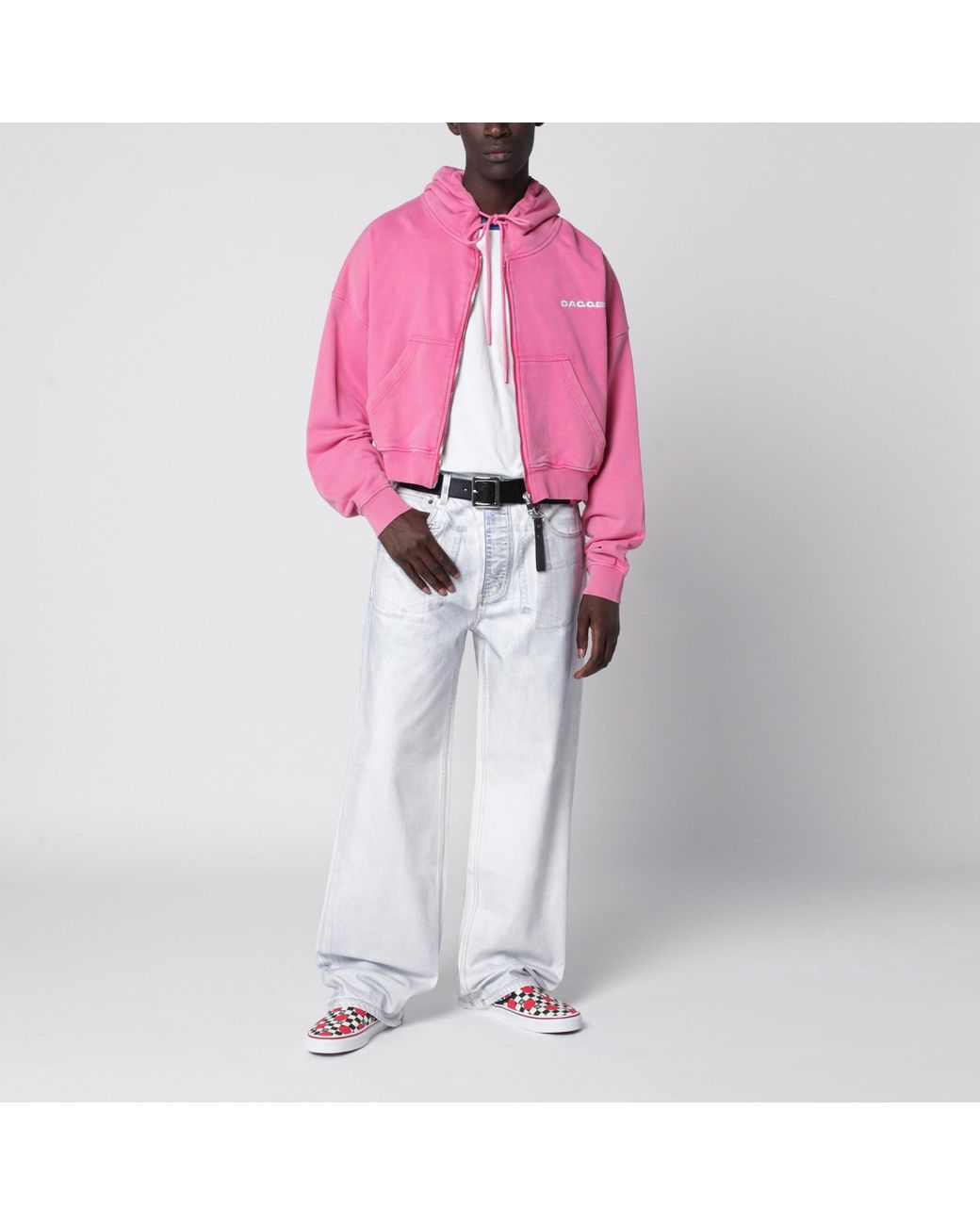Jean Blanc Délavé Effet Usé DAGGER pour homme en coloris White