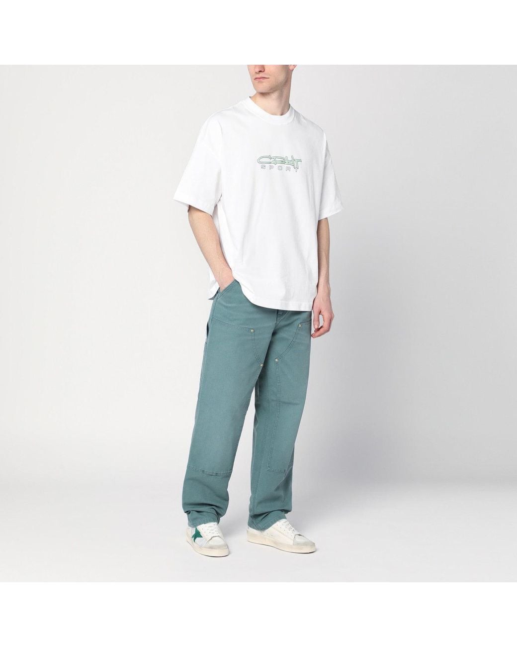 Carhartt White S/s Lyntos T-shirt for men