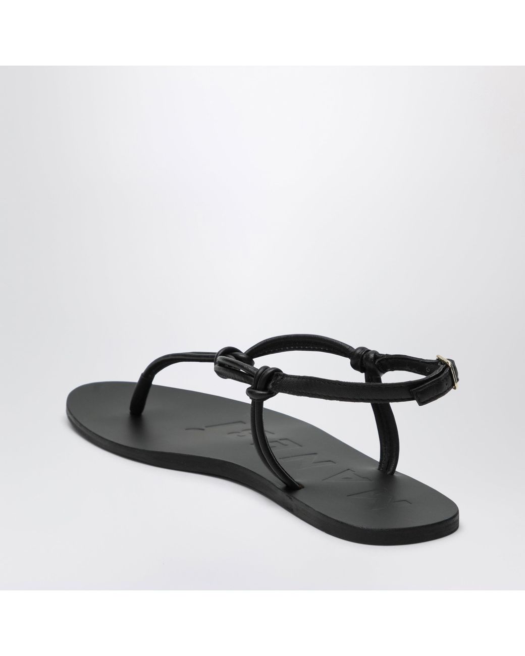 Manebí Brown Leather Flip-Flops
