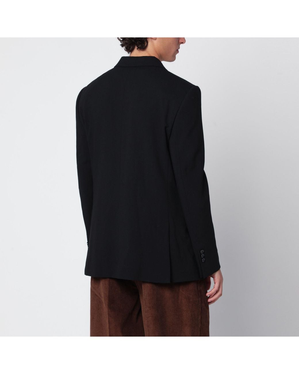 Blazer Dritto Nero di AMI in Blue da Uomo