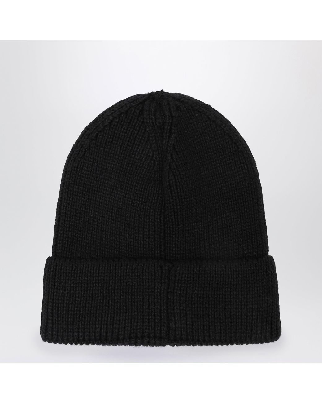 The North Face Black Beanie With Logo Patch for men