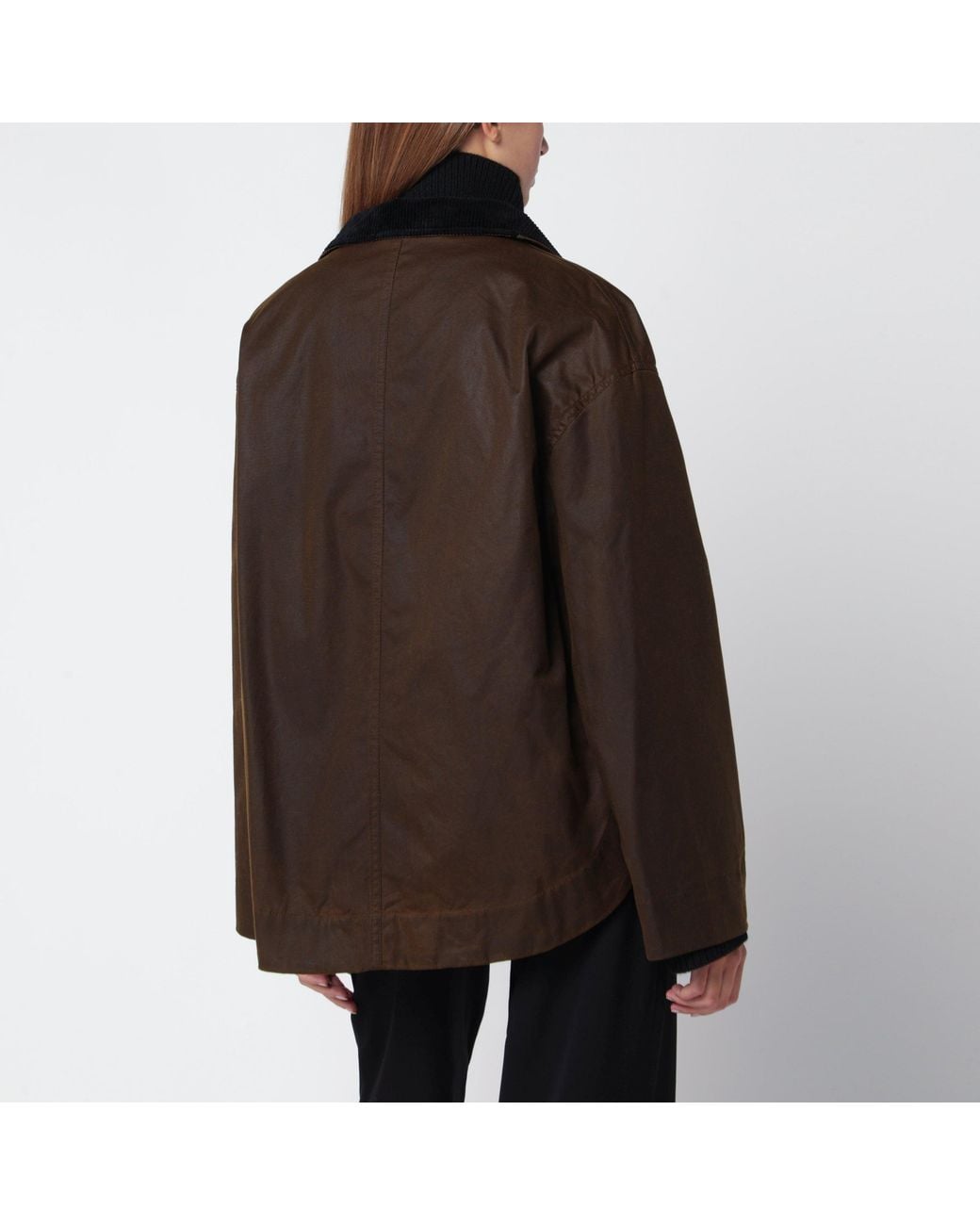 Totême Brown Oversized Dark Sheepskin Coat