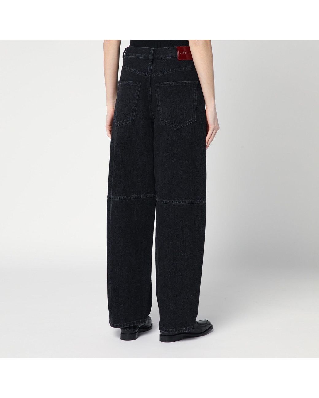 Gucci Black Wide-Leg Jeans