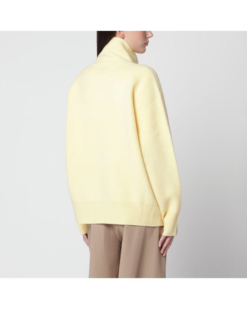 Guest In Residence Natural Zip-Up Cardigan