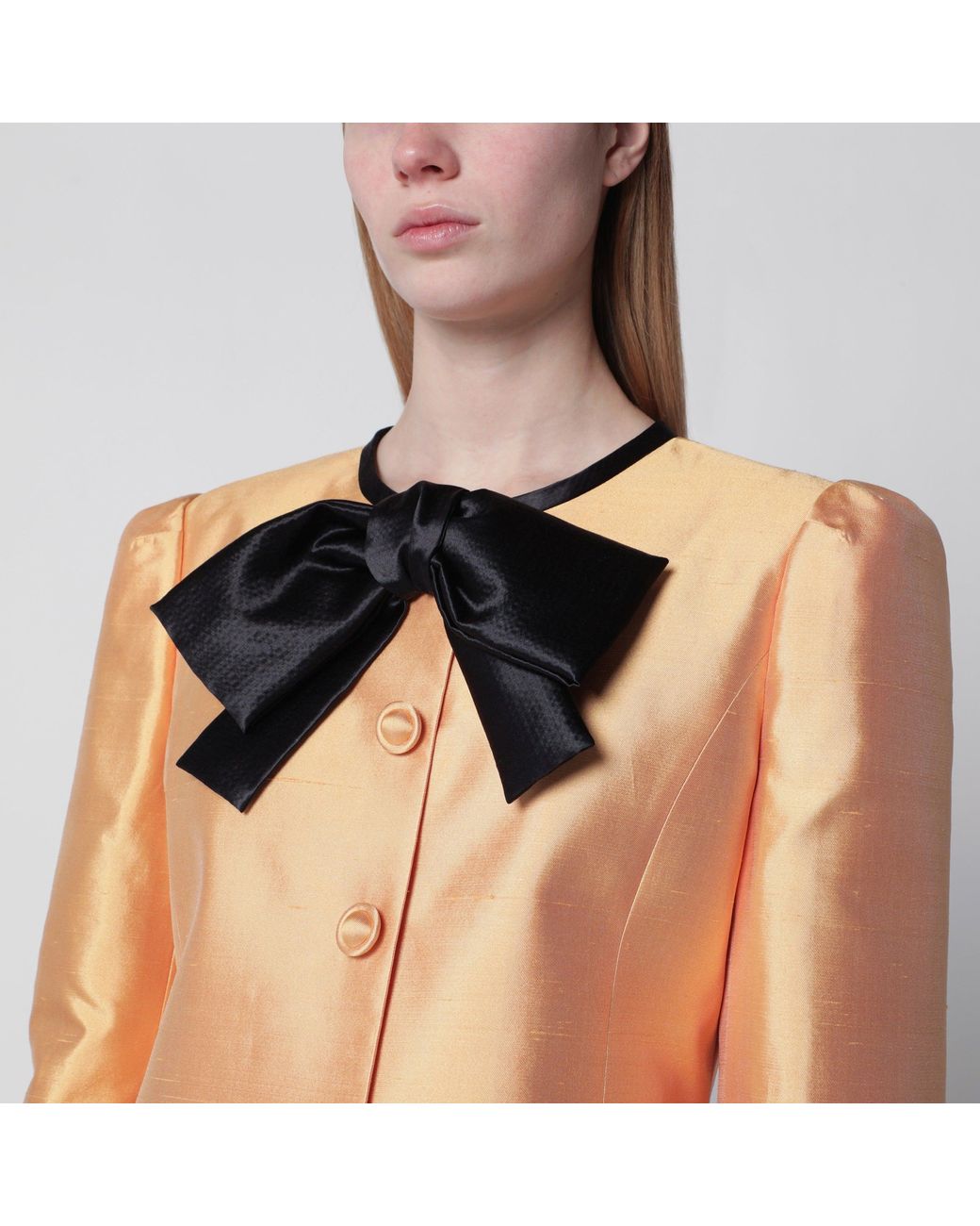 Valentino Orange Pea Coat